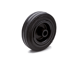 RE.E2-Vulcanised rubber castor wheels